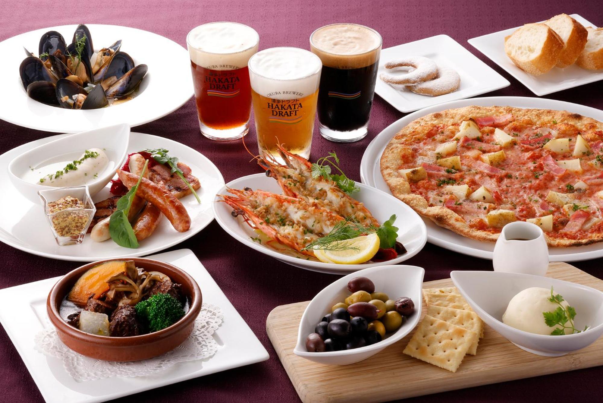 Hotel Okura Fukuoka Fukuoka  Eksteriør bilde A selection of tapas